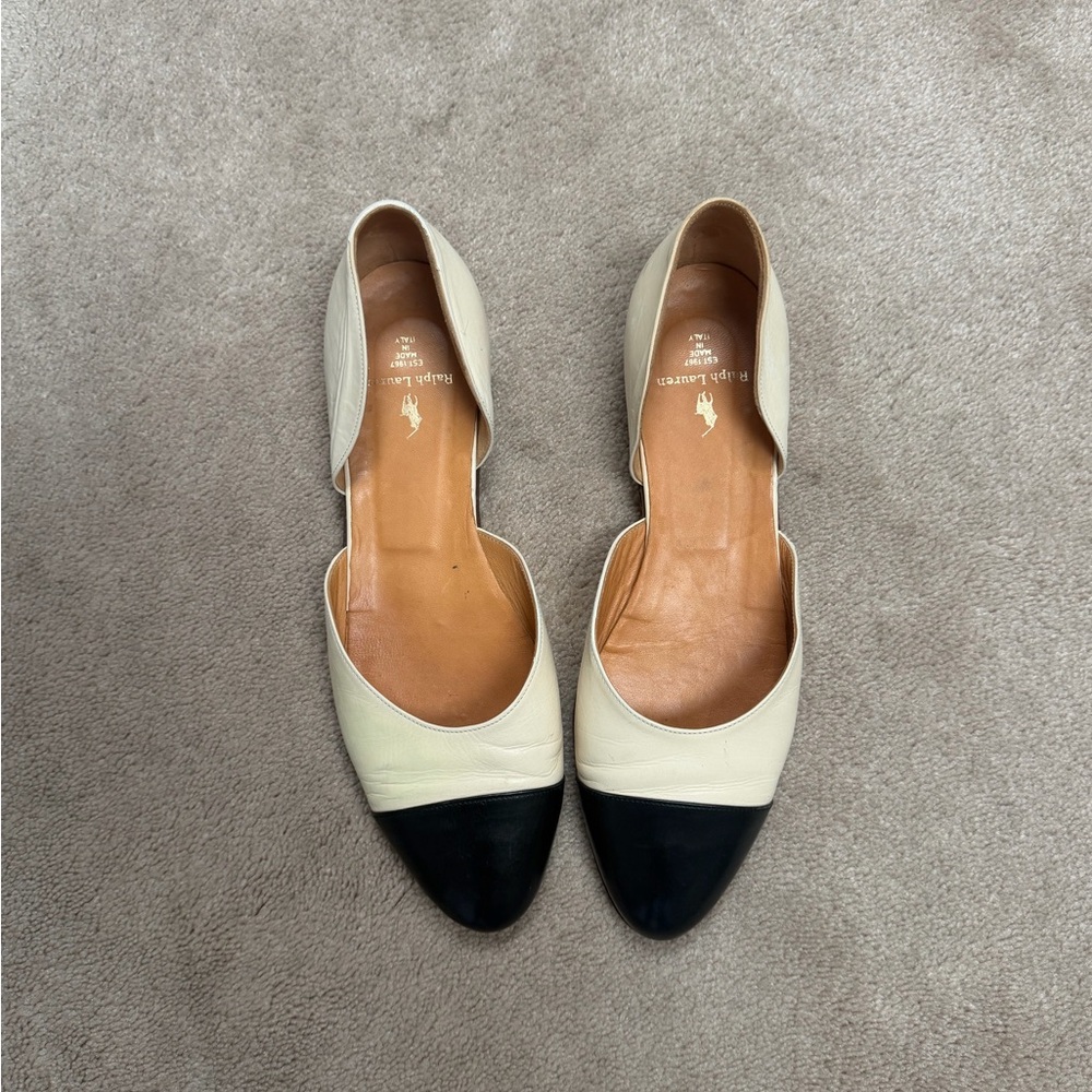 Ralph Lauren Women's Cap Toe flats